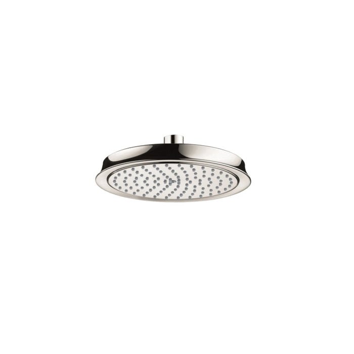 Hansgrohe 4722830 Shower Head, Raindance Classic 180, 2 gpm, 1 Sprays, 8-3/8 in Dia x 1-1/4 in H Head