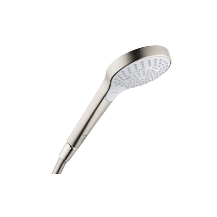 Hansgrohe 4724820 Hand Shower, Croma Select S 110, 4-3/8 in Dia 3-Function Shower Head, 1.8 gpm, G 1/2 Connection, Brushed Nickel