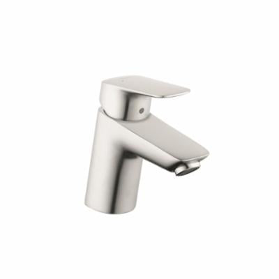 Hansgrohe 71070821 Bathroom Faucet, Logis 70, 1.2 gpm Flow Rate, 2-5/8 in H Spout, 1 Handles, Pop-Up Drain, 1 Faucet Holes, Brushed Nickel, Function: Traditional