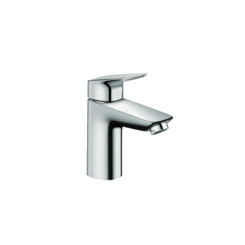 Hansgrohe 71100001 Bathroom Faucet, Logis 100, 1.2 gpm Flow Rate, 3-5/8 in H Spout, 1 Handles, Pop-Up Drain, 1 Faucet Holes, Polished Chrome, Function: Traditional