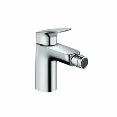 Hansgrohe 71200001 Logis 70 Bidet Faucet, 1 gpm, 3-7/8 in H Spout, 1 Handle, Pop-Up Drain, Polished Chrome, Domestic