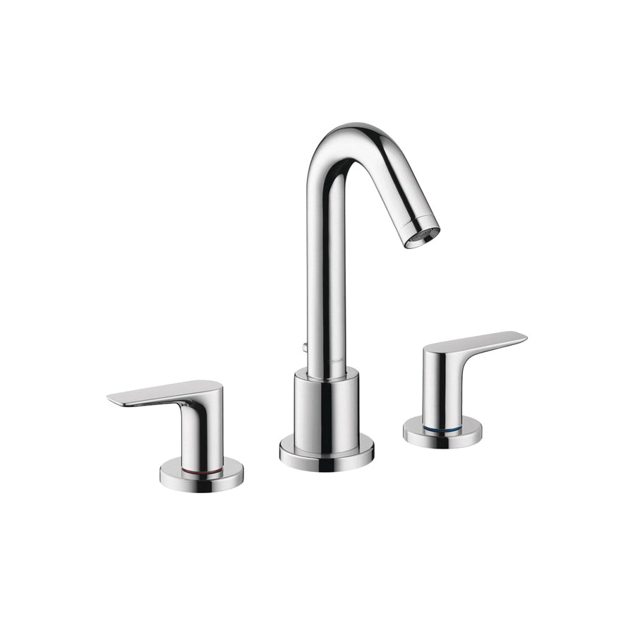 Hansgrohe 71500001 Roman Tub Trim Set, Logis, 5.8 gpm, 4-7/8 in Center, Polished Chrome, 2 Handles, Traditional, Domestic