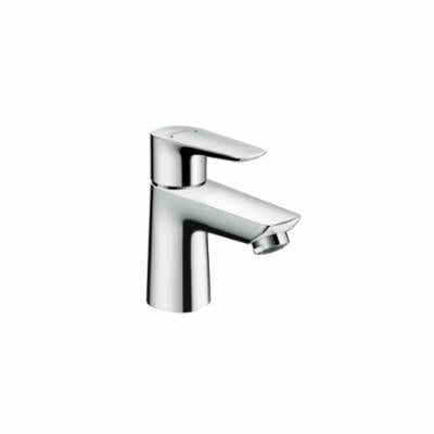 Hansgrohe 71708001 Basin Mixer, Talis E 80, 1 gpm Flow Rate, 2-3/4 in H Spout, 1 Handles, 1 Faucet Holes, Polished Chrome, Function: Traditional