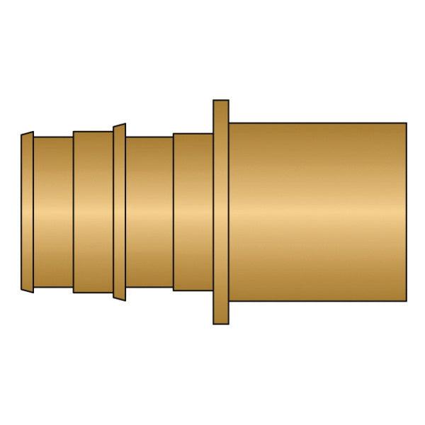 HeatLink® EX27122NL 27100NL Adapter, 3/4 in Nominal, PEX F1960 x Male C End Style, Brass, Import
