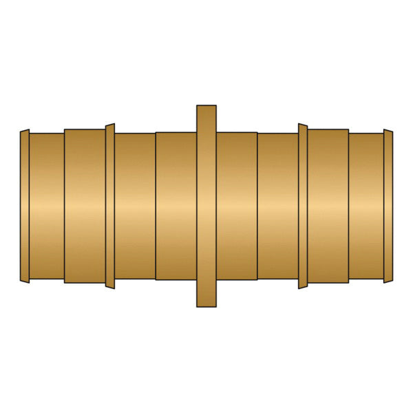 EX29000NL - 1" Coupling - Brass - PEX F1960