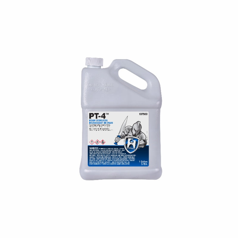 Hercules® Cloroben® PT-4™ 137503 Liquid Drain Opener, 1 gal, Citrus Odor/Scent, Off-White, Liquid Form
