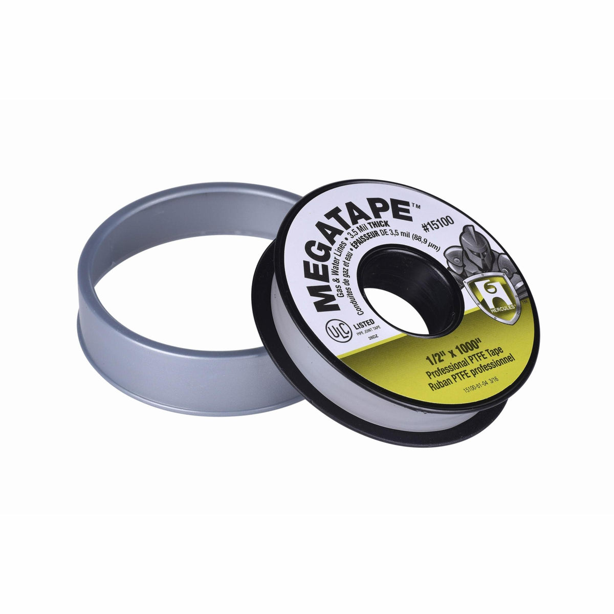 Hercules® 15100 Megatape, 1000 in L x 1/2 in W x 3.5 mil THK, 10000 psi Pressure, Import
