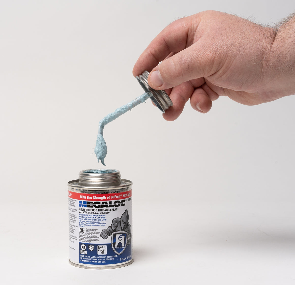 Hercules® Megaloc® 15811 High Performance Multi-Purpose Pipe Thread Sealant, 32 oz Can, Blue