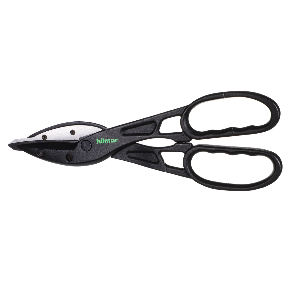 Hilmor® 1891173 Handle Snip, 24 ga Cold Rolled Steel, 28 ga Stainless Steel, Left/Right/Straight Snip, Aluminum Blade, Aluminum Handle