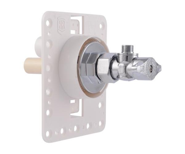 Holdrite® HR-F-C-0 HR-F Quarter-Turn Handle Fixture Outlet Box, 1/4 in Outlet OD Compression Outlet, ABS/DZR LF Brass