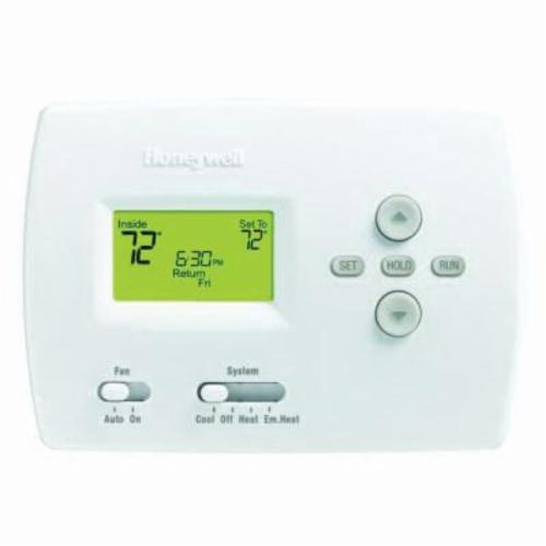 Honeywell TH4210D1005/U Thermostat, Programmable Thermostat, 40 to 90 deg F Control, 5-2 Days Programs per Week, R, Y, AUX, E, G, O/B, L, C Terminal, Import