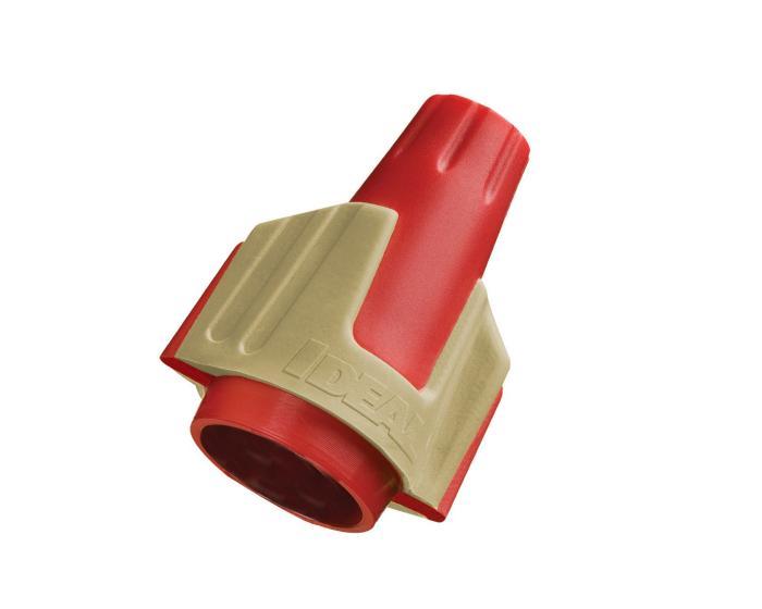 IDEAL® TWISTER® Pro 30-644J 344® Fire-Retardant Wire Connector, Winged Shell, Square Wire Spring, 22 to 8 AWG Solid/Stranded Copper Wire, Polypropylene