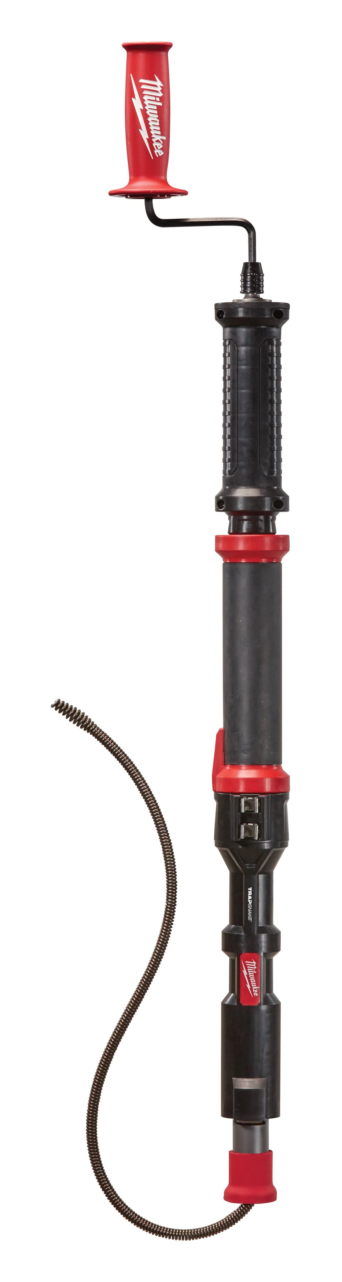 Milwaukee® TRAPSNAKE™ 49-16-2574 Cordless Urinal Auger With Fixed Pocket, 4 ft, Rubber/Steel, For Use With 1-1/4 to 2 in Drain