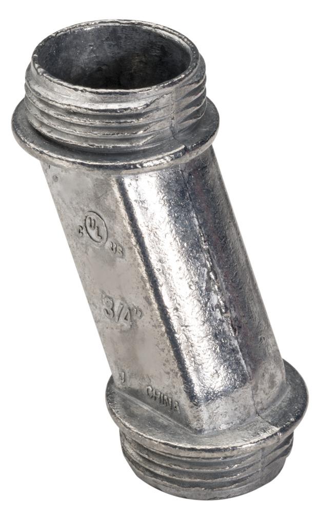 Southwire - Topaz 113 Male Threaded Offset Nipple, 1 in, For Use With Rigid and IMC Conduit, Die Cast Zinc