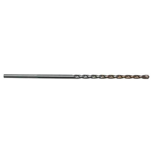 Milwaukee® Secure-Grip™ 48-20-8806 2-Cutter Heavy Duty Hammer Drill Bit, 3/16 in Drill Bit, 3/16 in 3-Flat Shank, 4 in D Cutting, Carbide Cutting Edge, 6 in OAL