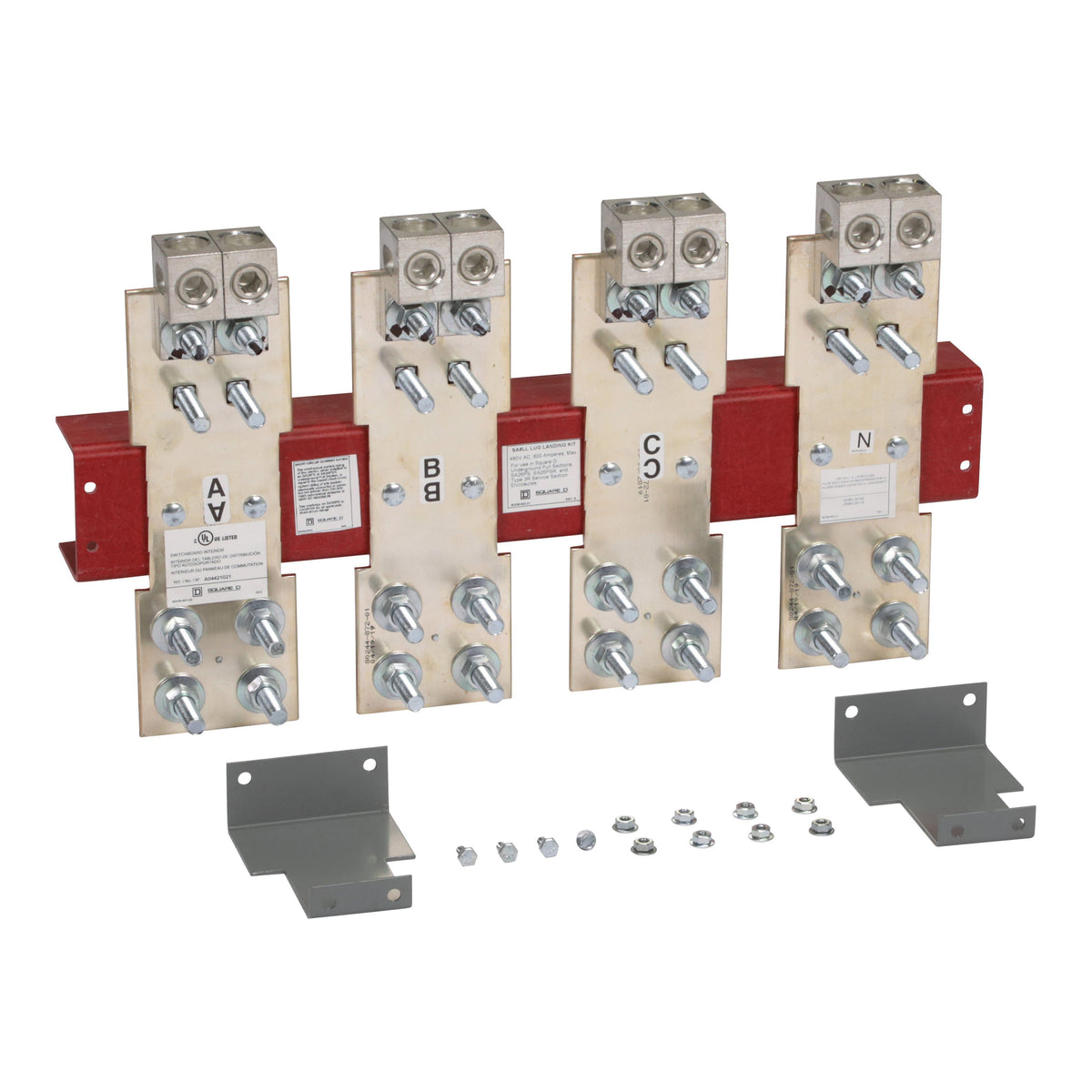 Square D™ SA8LL Lug Landing Kit, For Use With Speed-D Merchandised Service Section LV Switchboards, 800 A