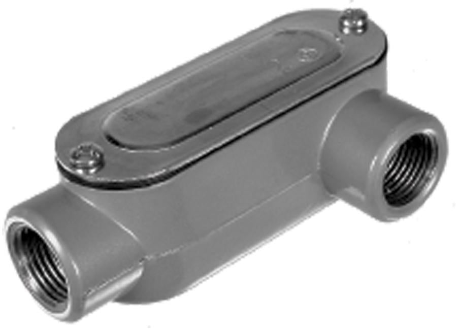 Southwire - Topaz LL3CG Type LL Conduit Body With Stamped Steel Cover, Neoprene Rubber Gasket, 1 in Hub, Die Cast Aluminum, Powder Coated