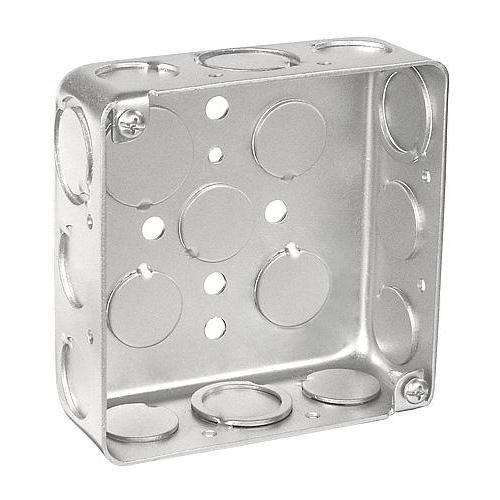Drawn Junction Box - 4" H x 4" W x 1-1/2" D - Steel