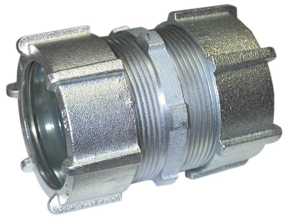 Compression Conduit Coupling - 1/2" - Malleable Iron
