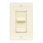 Leviton® SureSlide® 6637-PI 1-Pole 3-Way Dimmer Electro-Mechanical Fan Speed Control Switch, 120 VAC, 5 A, On/Off Operational Mode, Ivory