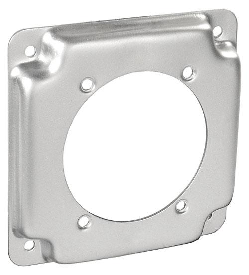 GARVIN® G1949 Cover, 2.441 in Dia, 4 in L x 4 in W x 0.56 in D, 30 to 60 A Receptacle Cover, Steel