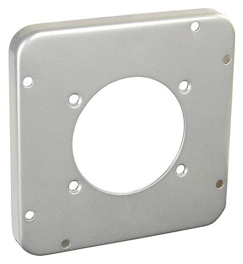 GARVIN® 72C50 Cover, 2.441 in Dia, 4-11/16 in L x 4-11/16 in W x 1/2 in D, 30 to 60 A Round Receptacle Cover, Steel