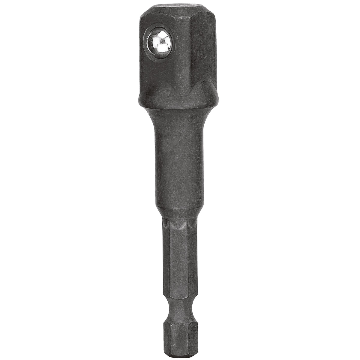 Hex Shank Socket Adapter - Steel - Black Oxide