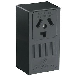 Non-Grounding Straight Blade Receptacle - Black - 30 A