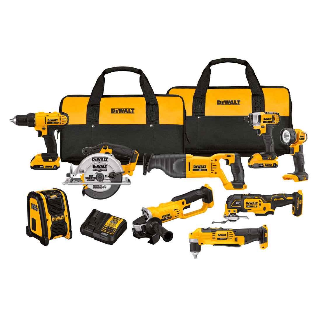 Cordless Combination Kit - 20 V DC - Flashlight