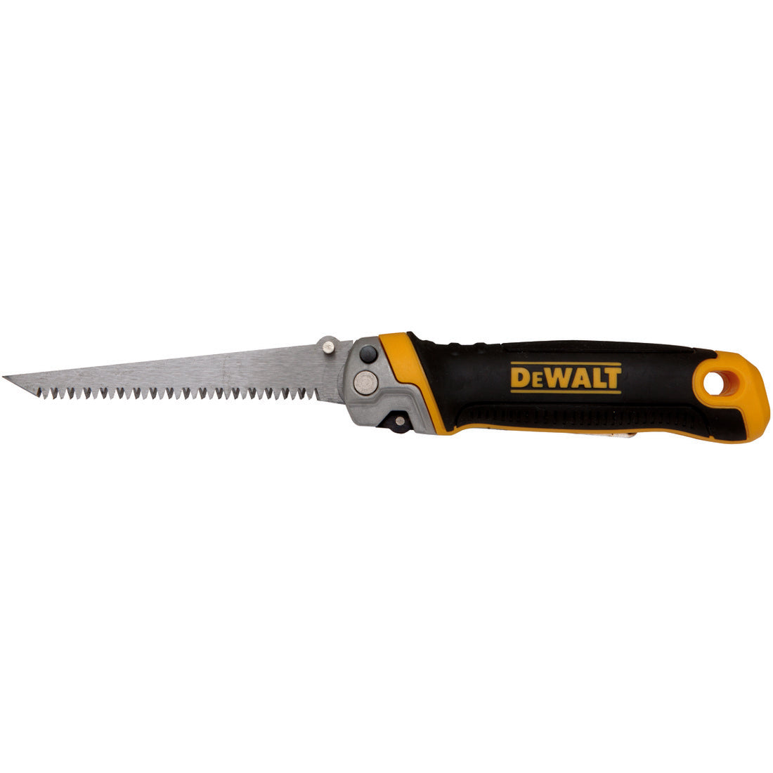 DeWALT® DWHT20123 2-in-1 Folding Jab/Rasp Saw, 5-1/4 in, 4 in L Stainless Steel Blade, Plastic/Rubber Handle
