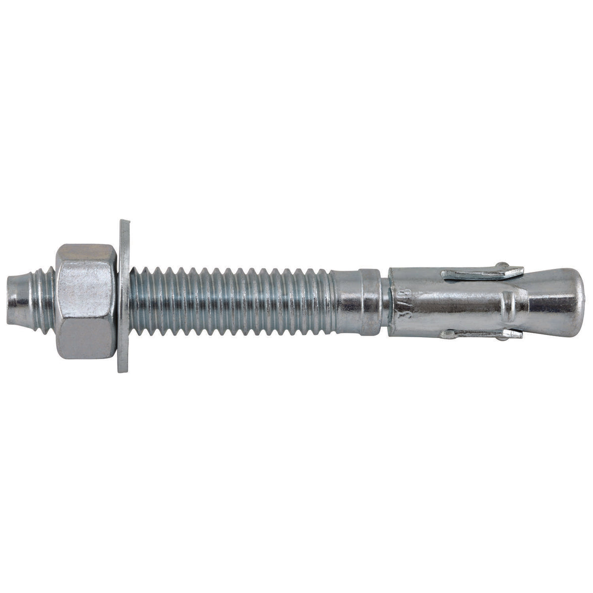 DeWALT® 7413SD1-PWR SD1 Expansion Wedge Anchor, 3/8 in Dia, 3 in OAL, 1-5/8 in L Thread, Carbon Steel, Zinc Plated
