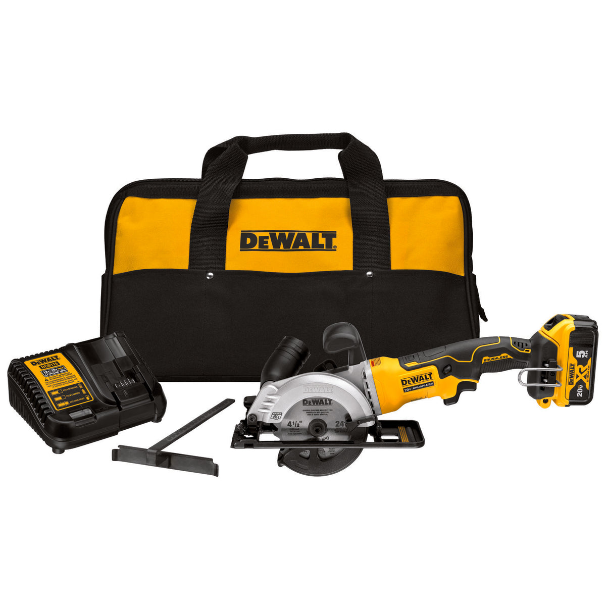 Atomic - Brushless Cordless Circular Saw Kit - 20 V DC