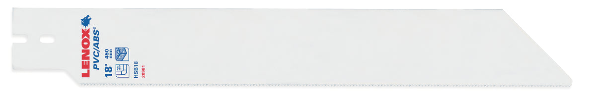 Lenox® 20981HSB18 Replacement Hand Saw Blade, 2-1/2 in W x 18 in L Blade, Carbon Steel Cutting Edge, 10 TPI, Carbon Steel Blade