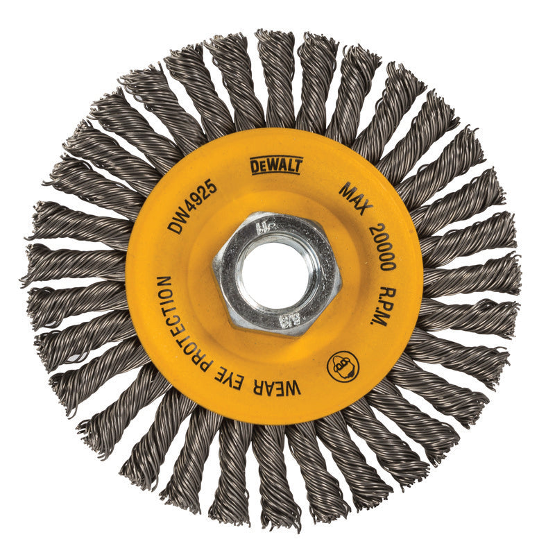 Wire Wheel Brush - 4" Dia Brush