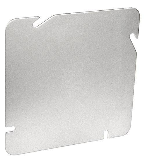 GARVIN® 72C1 Blank Cover, 4-11/16 in L x 4-11/16 in W, Flat Cover, Steel