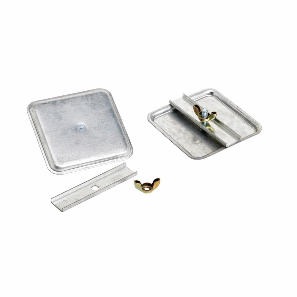 B-Line AWCAP AW Series Interchangeable Gasketless Cap Hub Plate, For Use With Meter Enclosure, Steel, Threaded Mount