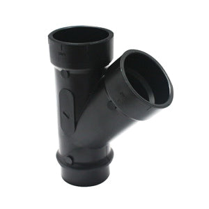 IPEX® 105301L DWV Street Wye, Fitting/Connector: Wye, 1-1/2 in Nominal, Spigot x Hub x Hub End Style, ABS