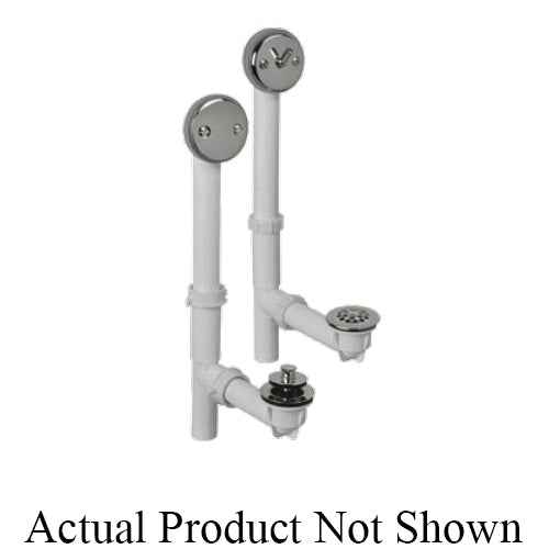 AB&A™ 61199 Adjustable Tubular Waste and Overflow Full Kit, ABS, Domestic