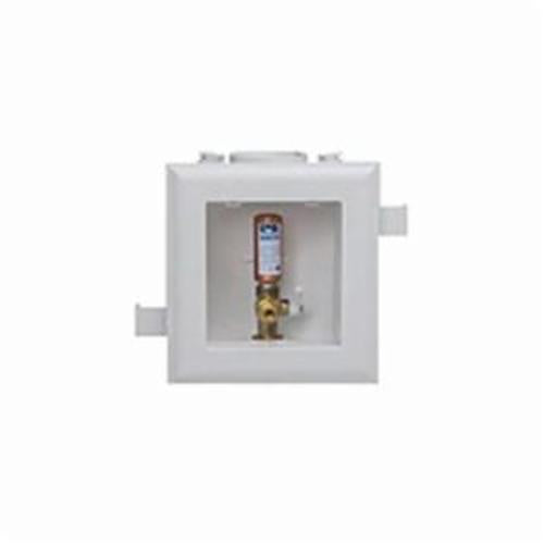 Water-Tite MultiBox™ 82936 Ice Maker Outlet Box With Hammer Arrester, 1/2 in F1807 HA PEX CP, PVC, Domestic