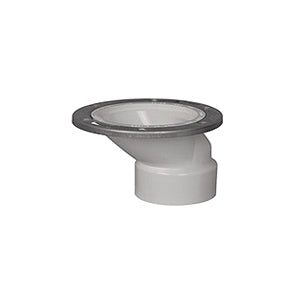 Water-Tite 86181 Offset Closet Flange With Adjustable Ring, 3 x 4 in Pipe, Domestic