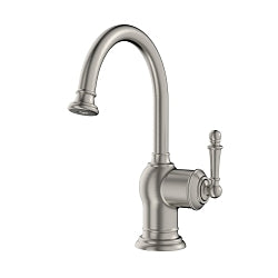 Insinkerator® 45106B F-H2300 Instant Hot Water Dispenser, Iris™, 0.8 gpm Flow Rate, 360 deg Swivel Spout, Satin Nickel, 1 Handle
