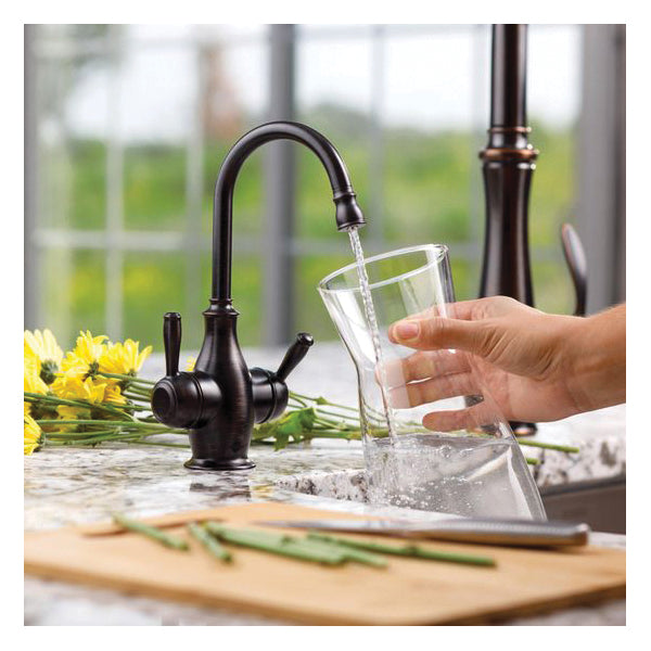 Insinkerator® 45390C-ISE Traditional 2010 Showroom Instant Hot and Cold Water Faucet, 360 deg Swivel Spout, Polished Nickel