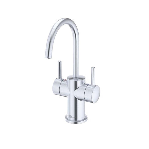 Insinkerator® 45394AJ-ISE Modern 3010 Showroom Instant Hot and Cold Water Faucet, 360 deg Swivel Spout, Arctic Steel