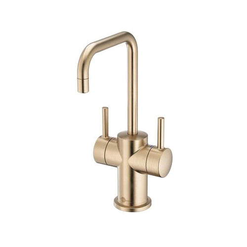 Insinkerator® 45396AK-ISE Modern 3020 Showroom Instant Hot and Cold Water Faucet, 360 deg Swivel Spout, Brushed Bronze