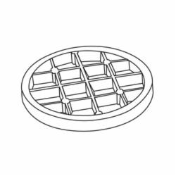 IPEX® System 636® 196052 Termination Vent Screen, For Use With Gas Fired Appliance Producing Flue Gases 65 deg C or Less, Polyethylene
