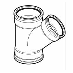Wye - 4" - Fitting/Connector: Wye