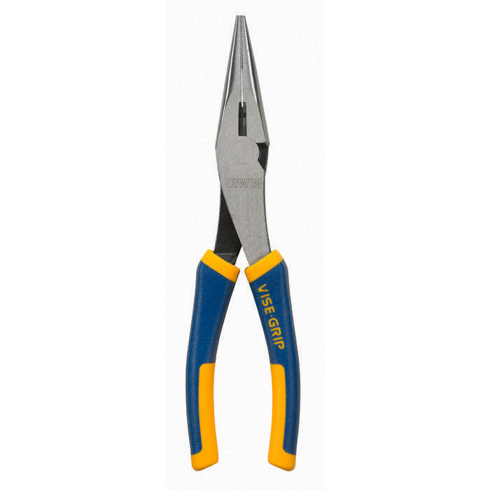 Irwin® Vise-Grip® 1773624 LN8E Long Nose Plier, Serrated Nickel Chromium Steel Jaw, 2-7/16 in L 15/16 in W Jaw, 8 in OAL, Yes
