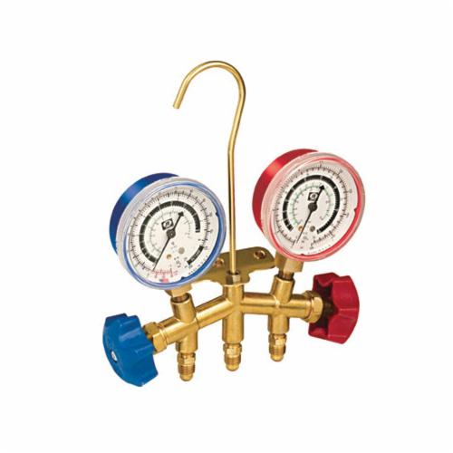 JB Industries 28274 2-Valve Charging Manifold, For Use With R-12, R-22 and R-502 Refrigerant, Brass, Domestic