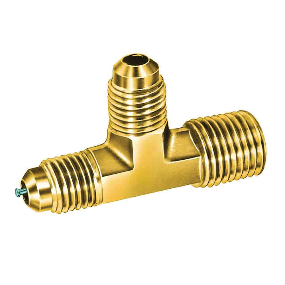 JB Industries A31514 Run Tee, 1/4 in Nominal, MNPT Swivel Flare x Access