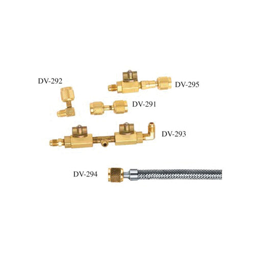 JB Industries DV-293 Replacement Valve Assembly With 1/4 in Male Flare Connector, For Use With DV-29 Micron Hook-Up Test Unit, Domestic